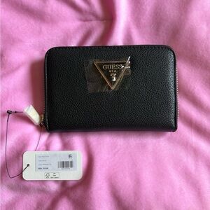 GUESS Black Textured Wallet